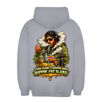 Unisex Oversize Hoodie Fat Slapbs Dabs von Division420 mit nachhaltigem Design und entspannter Passform
