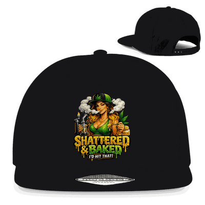 Division420 Snapback Cap Hit That aus Baumwoll-Twill mit flachem Schirm und Retro-Snapback-Verschluss