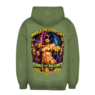 Unisex Oversize Hoodie - Exhale the Bullshit | Division420®