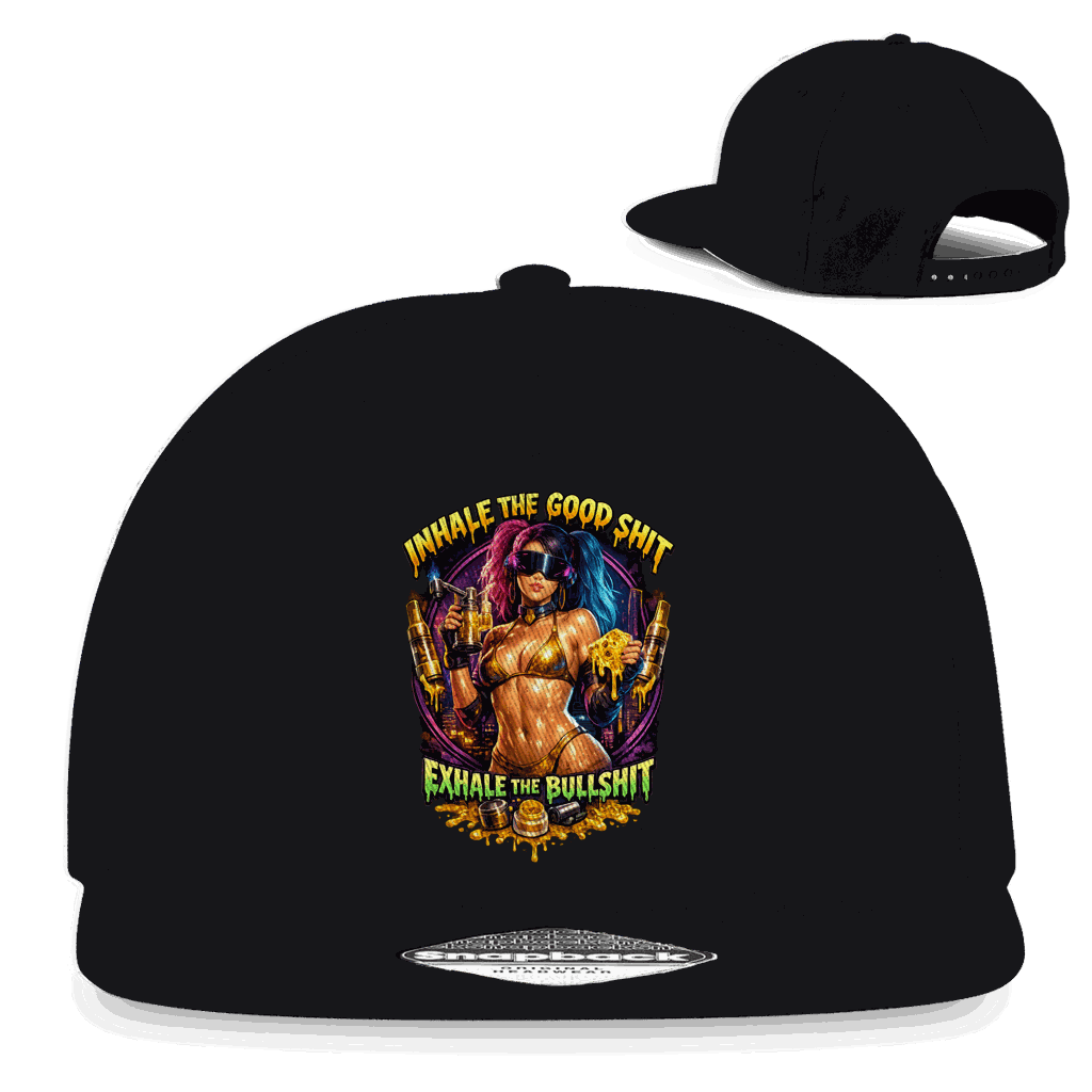 Snapback Rapper Cap - Exhale the Bullshit | Division420®