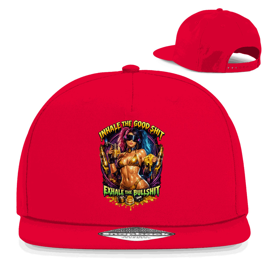 Snapback Rapper Cap - Exhale the Bullshit | Division420®