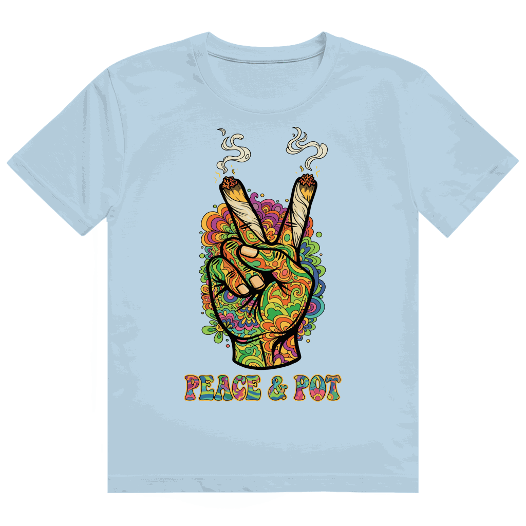 Heavy Cotton T-Shirt - Peace and Pot | Division420®
