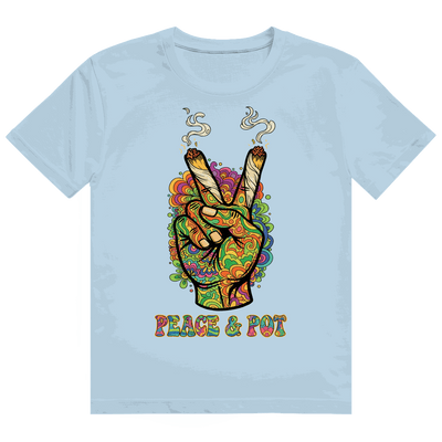 Heavy Cotton T-Shirt - Peace and Pot | Division420®