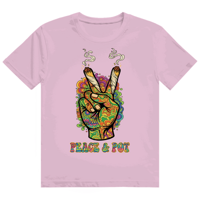 Heavy Cotton T-Shirt - Peace and Pot | Division420®
