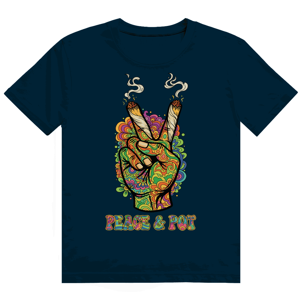 Heavy Cotton T-Shirt - Peace and Pot | Division420®