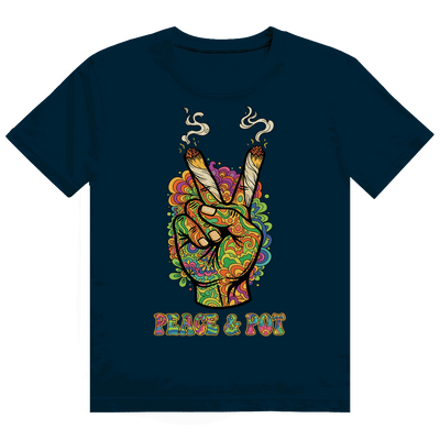 Heavy Cotton T-Shirt - Peace and Pot | Division420®