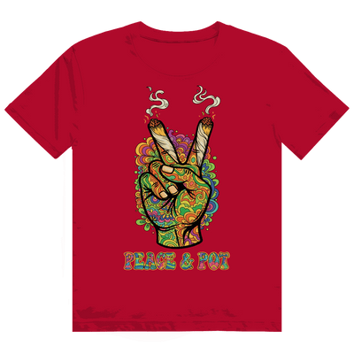 Heavy Cotton T-Shirt - Peace and Pot | Division420®