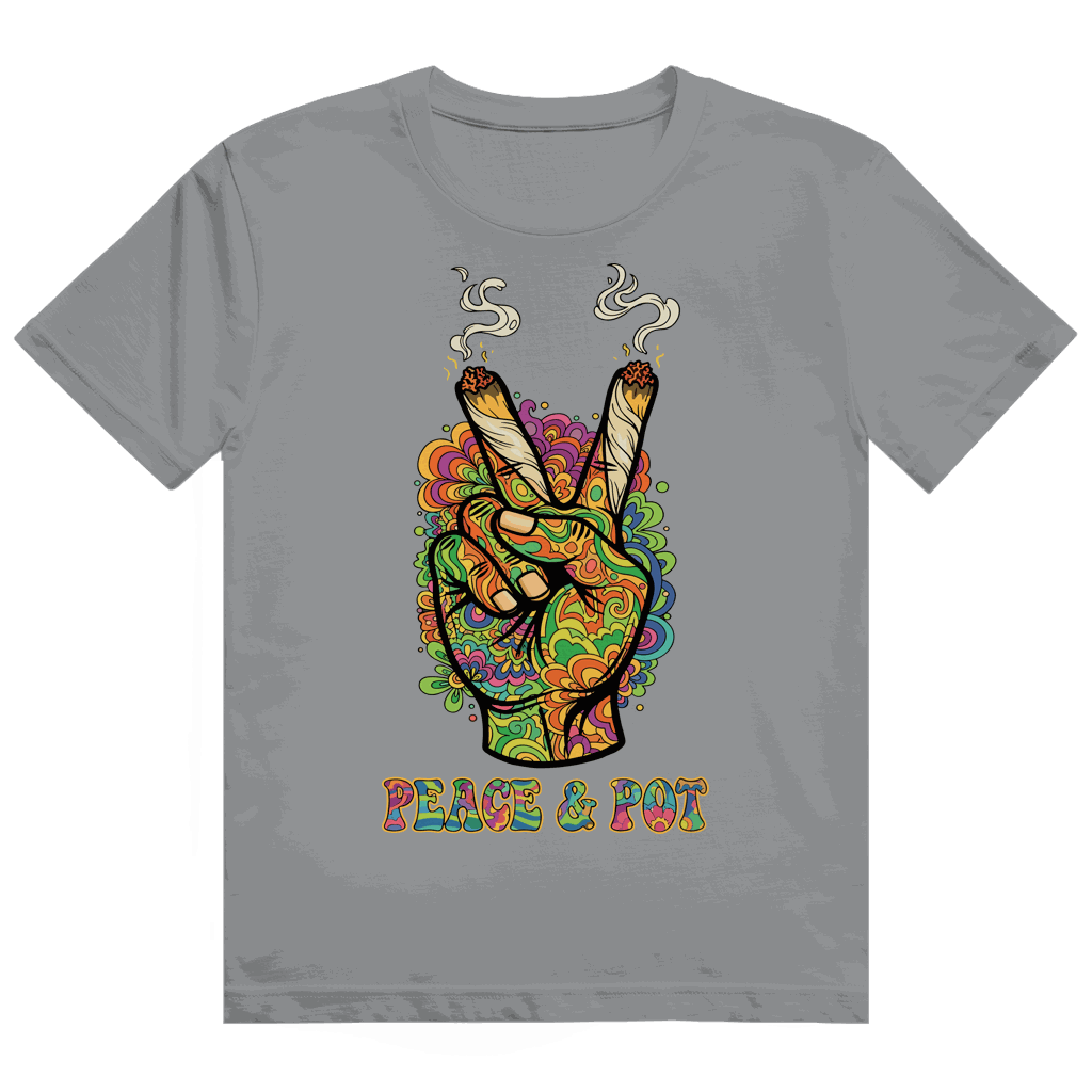 Heavy Cotton T-Shirt - Peace and Pot | Division420®