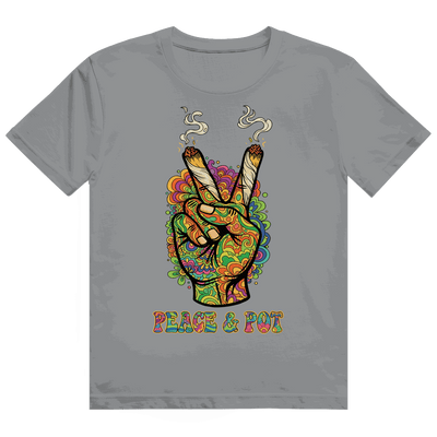 Heavy Cotton T-Shirt - Peace and Pot | Division420®