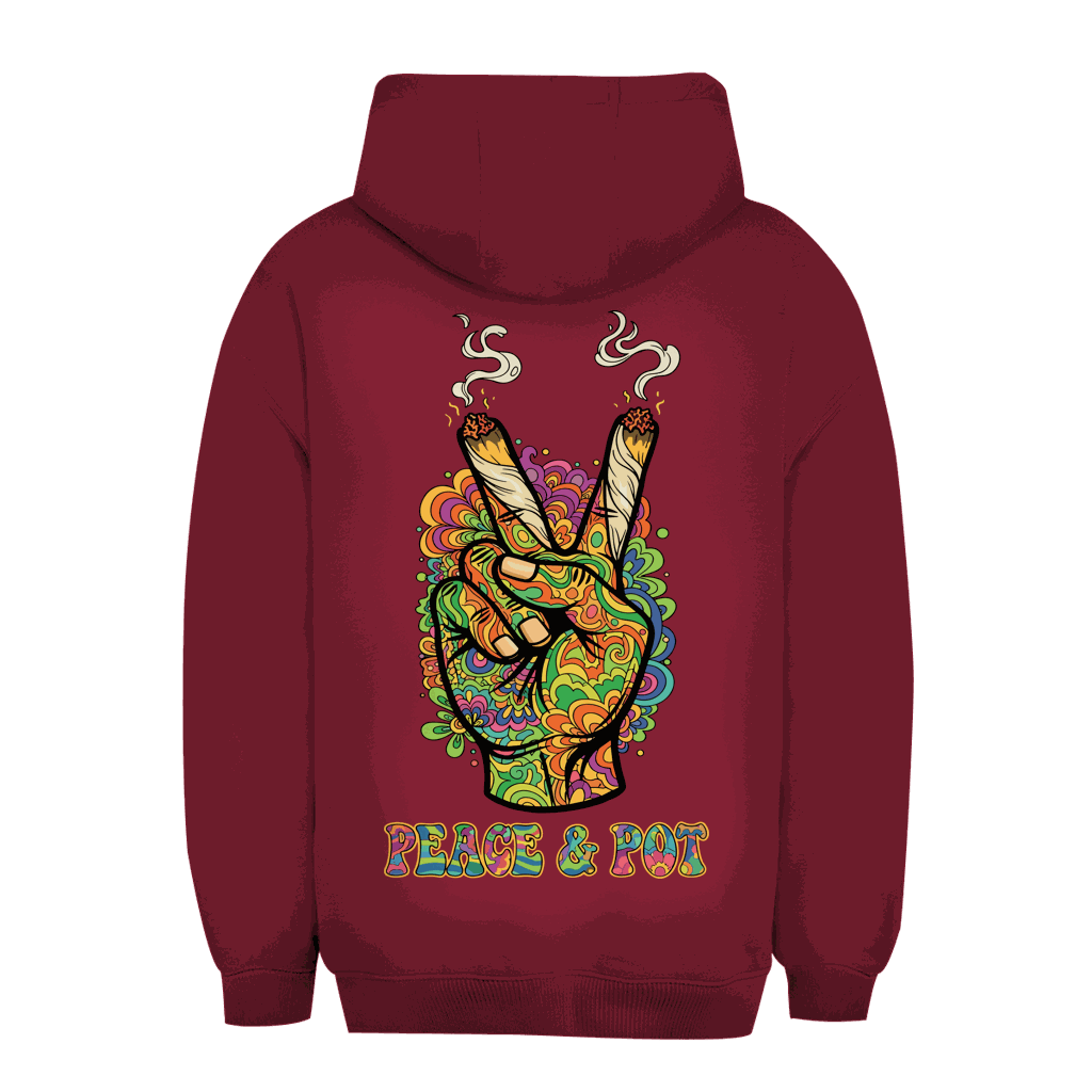 Unisex Oversize Hoodie - Peace and Pot | Division420®