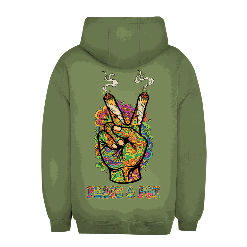 Unisex Oversize Hoodie - Peace and Pot | Division420®