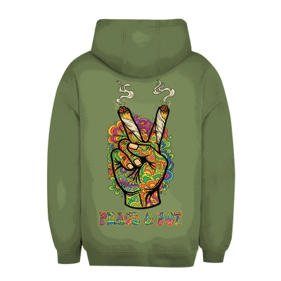 Unisex Oversize Hoodie - Peace and Pot | Division420®