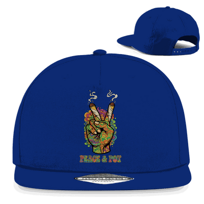 Snapback Rapper Cap - Peace and Pot | Division420®