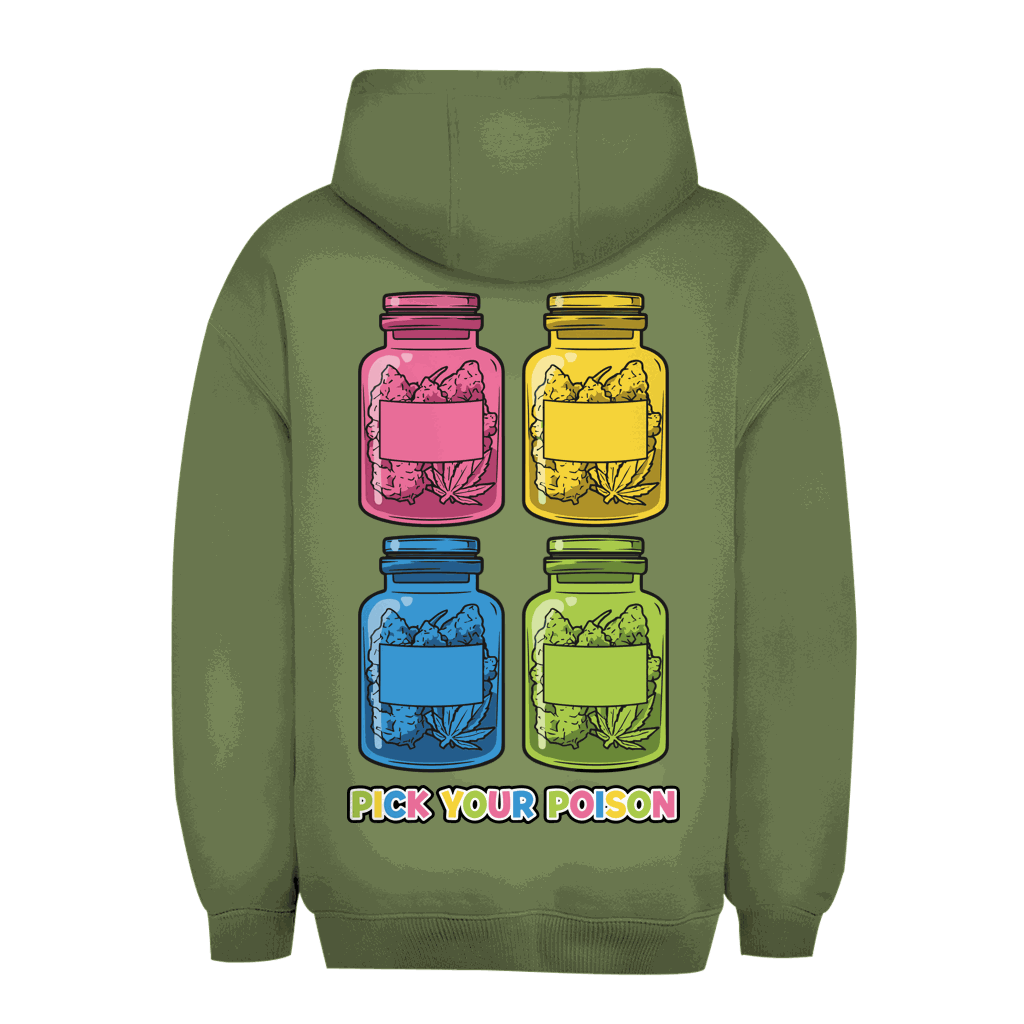 Größentabelle für Unisex Oversize Hoodie von Division420