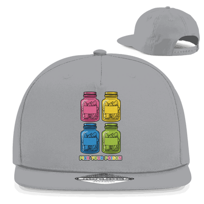Division420 Snapback Rapper Cap aus Baumwoll-Twill mit flachem Schirm und Retro-Snapbackverschluss in urbanem Streetwear-Stil