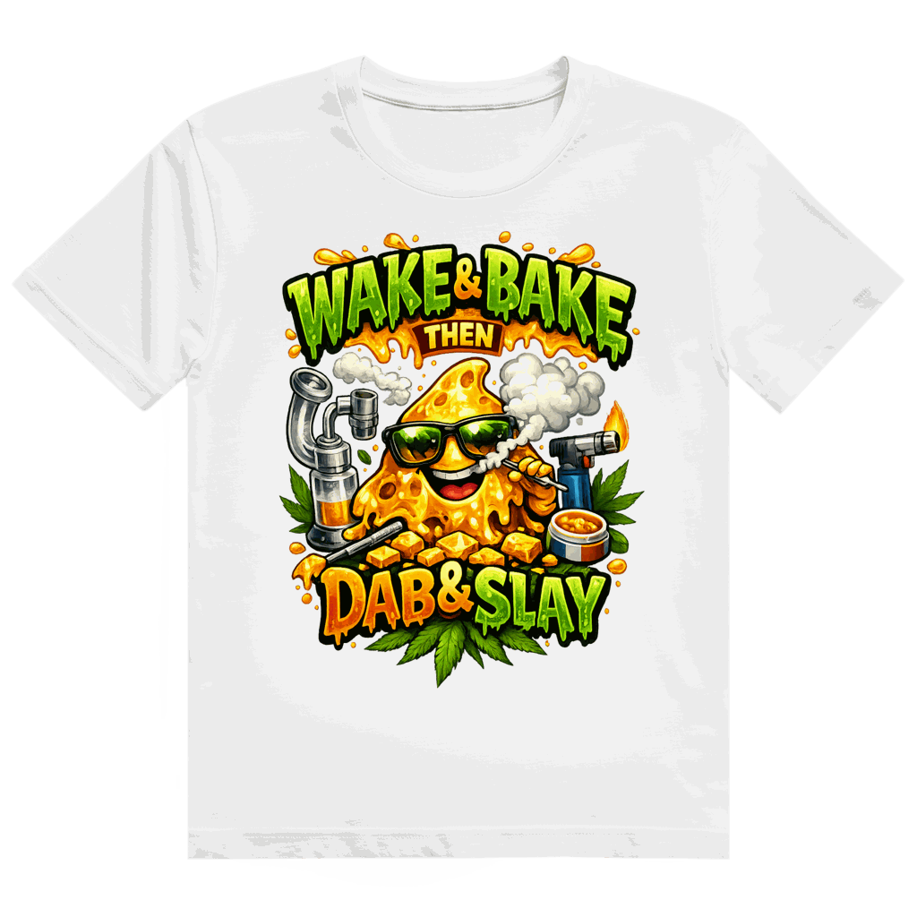 Heavy Cotton T-Shirt - Wake and Bake | Division420®