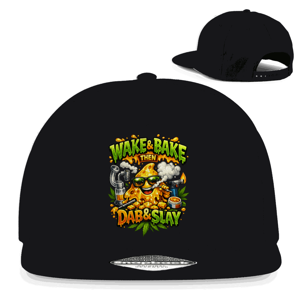 Snapback Rapper Cap - Wake and Bake | Division420®