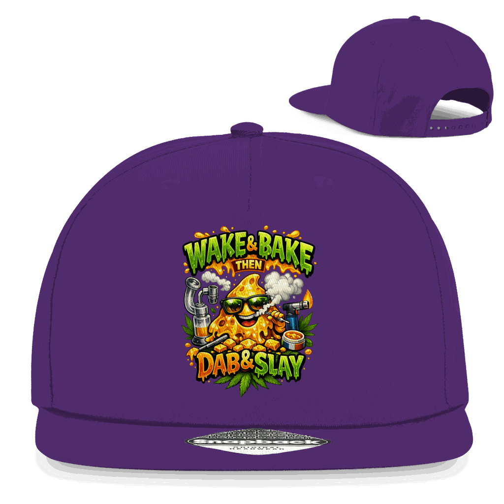 Snapback Rapper Cap - Wake and Bake | Division420®