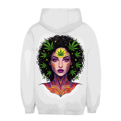 Unisex Oversize Hoodie Psy Girl von Division420 mit Kapuze und Kängurutasche in urbanem Stil