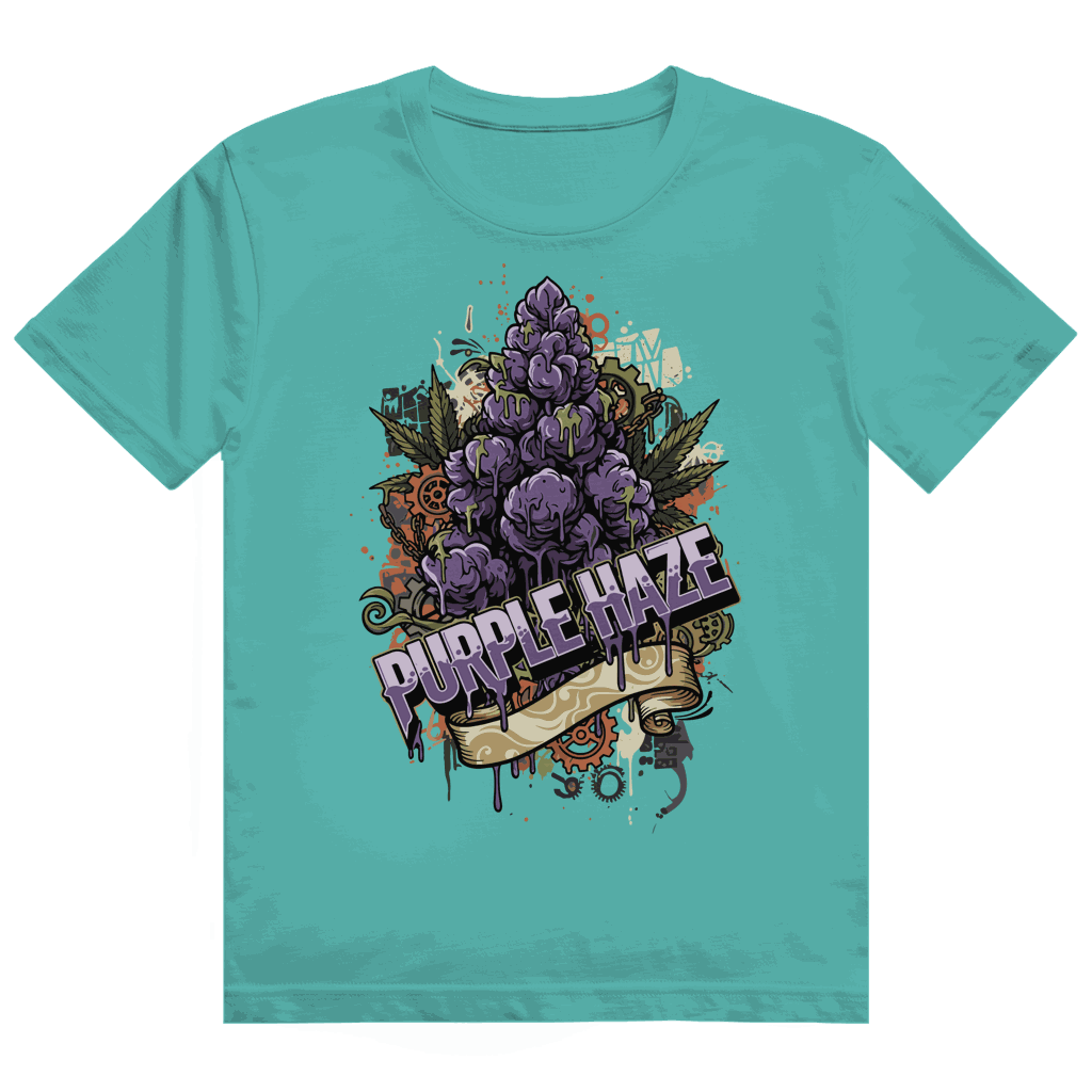 Heavy Cotton T-Shirt - Purple Haze Art Print | Division420®