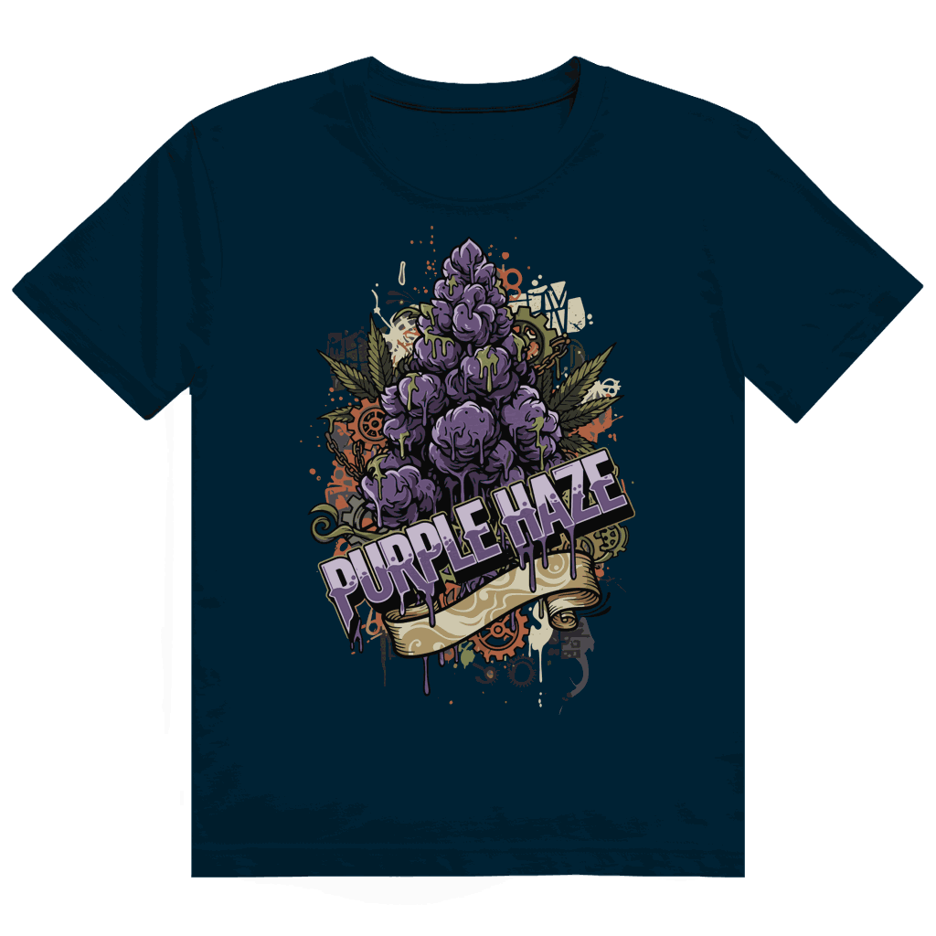 Heavy Cotton T-Shirt - Purple Haze Art Print | Division420®