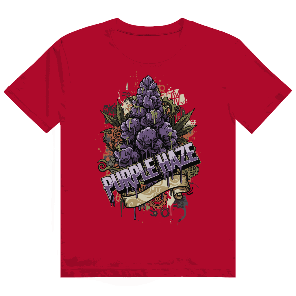 Heavy Cotton T-Shirt - Purple Haze Art Print | Division420®