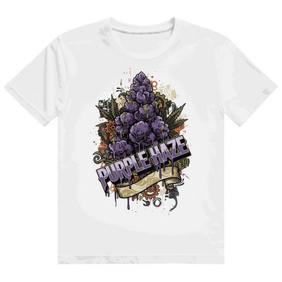Heavy Cotton T-Shirt - Purple Haze Art Print | Division420®