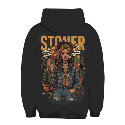 Unisex Oversize Hoodie - Rastafari Stoner Girl | Division420®