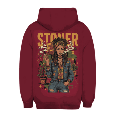 Unisex Oversize Hoodie - Rastafari Stoner Girl | Division420®