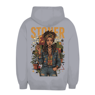 Unisex Oversize Hoodie - Rastafari Stoner Girl | Division420®