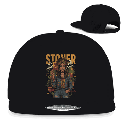 Snapback Rapper Cap - Rastafari Stoner Girl | Division420®