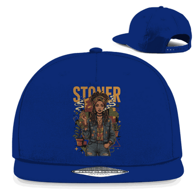 Snapback Rapper Cap - Rastafari Stoner Girl | Division420®