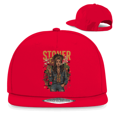 Snapback Rapper Cap - Rastafari Stoner Girl | Division420®