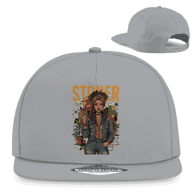 Snapback Rapper Cap - Rastafari Stoner Girl | Division420®