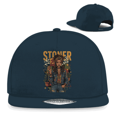 Snapback Rapper Cap - Rastafari Stoner Girl | Division420®