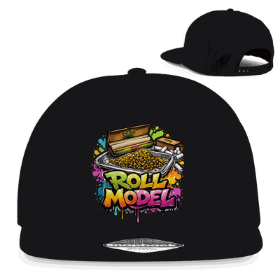 Division420 Snapback Cap Roll Model 5-Panel Baumwoll-Twill mit flachem Schirm und Retro-Snapback-Verschluss