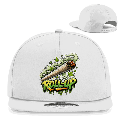 Division420 Snapback Cap Roll-Up aus Baumwoll-Twill mit 5-Panel Design und flachem Schirm