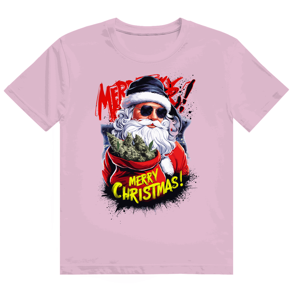 Größentabelle für Heavy Cotton T-Shirt von Division420 mit Santa Claus Weed Motiv
