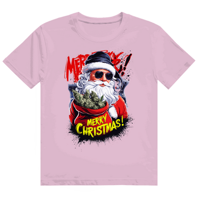 Größentabelle für Heavy Cotton T-Shirt von Division420 mit Santa Claus Weed Motiv