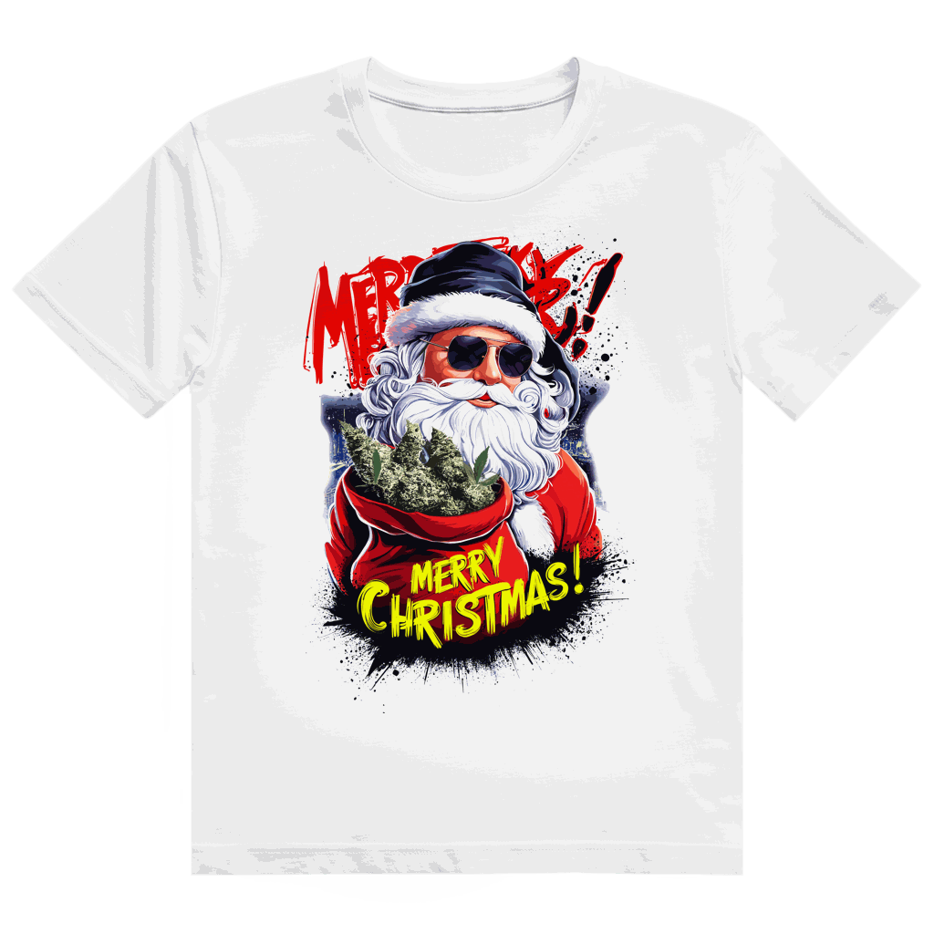 Größentabelle für Heavy Cotton T-Shirt Santa Claus Weed von Division420