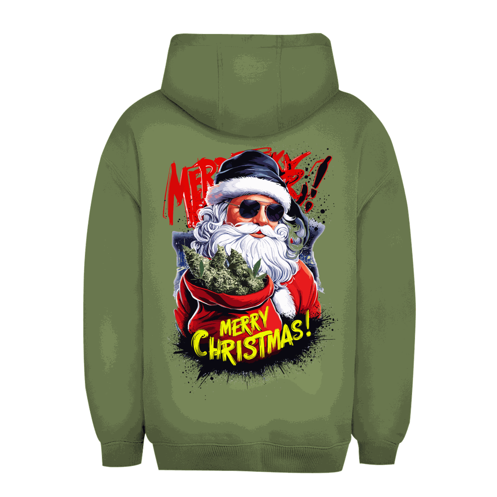 Unisex Oversize Hoodie - Santa Claus Weed | Division420®