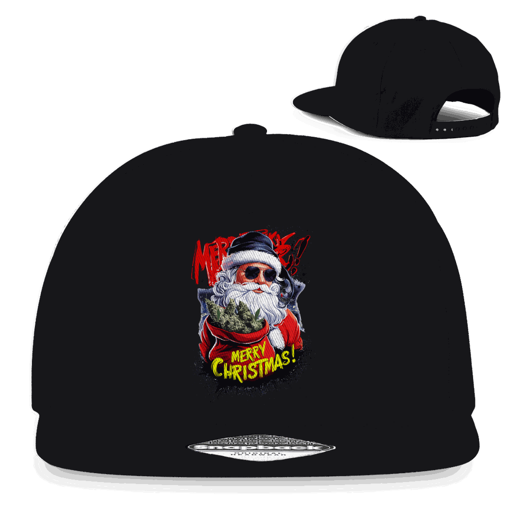 Snapback Rapper Cap - Santa Claus Weed | Division420®