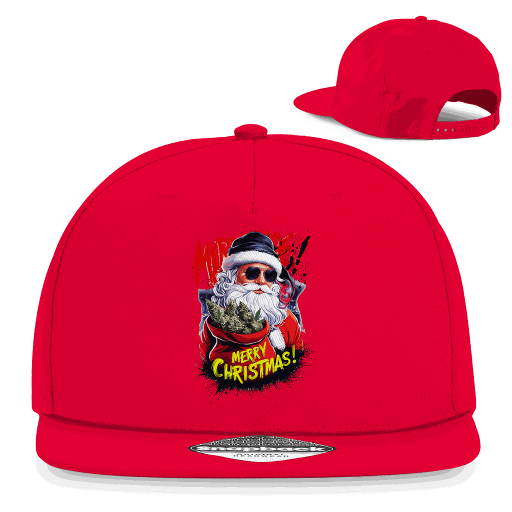 Snapback Rapper Cap - Santa Claus Weed | Division420®