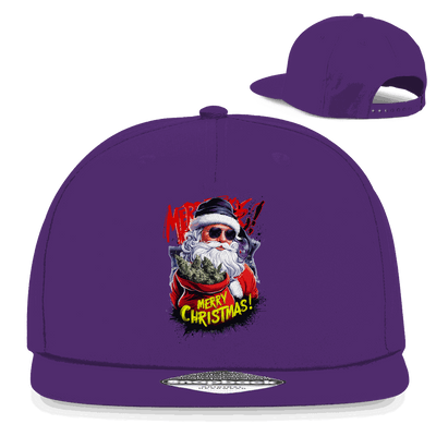 Snapback Rapper Cap - Santa Claus Weed | Division420®