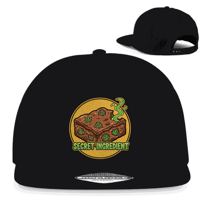 Division420 Snapback Cap Secret Ingredient aus Baumwoll-Twill mit flachem Schirm und Retro-Snapbackverschluss