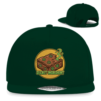 Division420 Snapback Cap Secret Ingredient aus Baumwolle mit flachem Schirm und Retro-Snapback Verschluss.