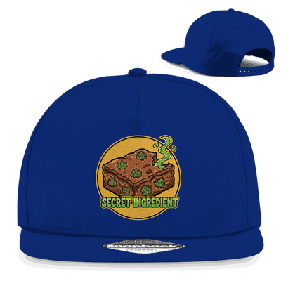 Division420 Snapback Cap Secret Ingredient aus Baumwoll-Twill mit flachem Schirm und Retro-Verschluss