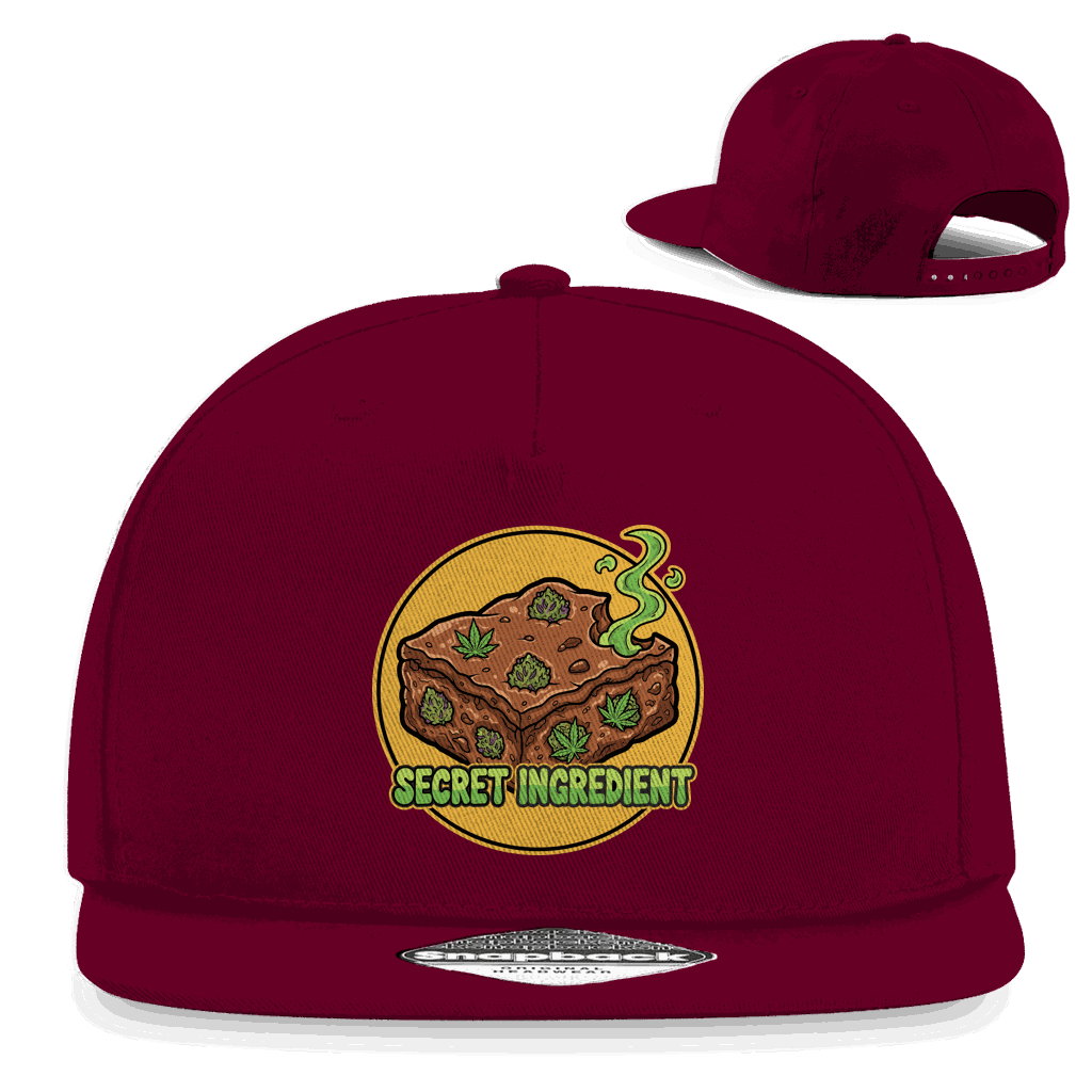 Division420 Snapback Cap Secret Ingredient aus Baumwoll-Twill mit flachem Schirm und Snapback-Verschluss
