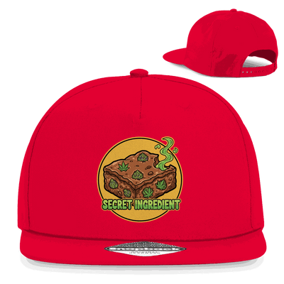 Division420 Snapback Cap Secret Ingredient aus Baumwoll-Twill mit flachem Schirm und Retro-Snapbackverschluss