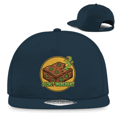 Division420 Snapback Cap Secret Ingredient aus Baumwoll-Twill mit flachem Schirm und Retro-Snapbackverschluss